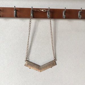 Gold triangle necklace!